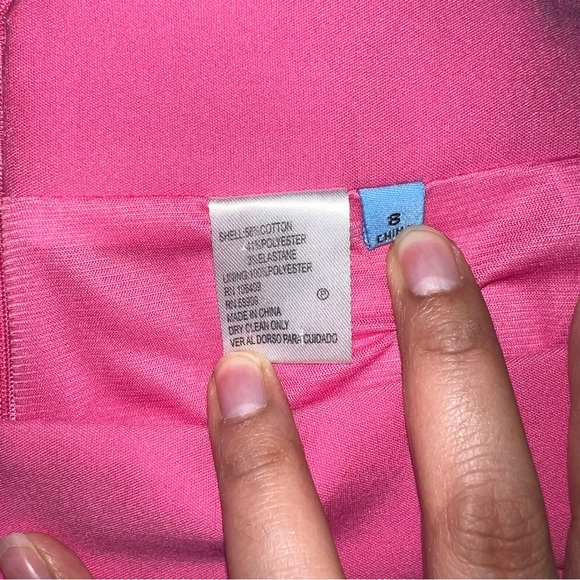 Antonio Melani Bubble Gum Pink Girly Pencil Skirt Size 8 - Picture 7 of 9